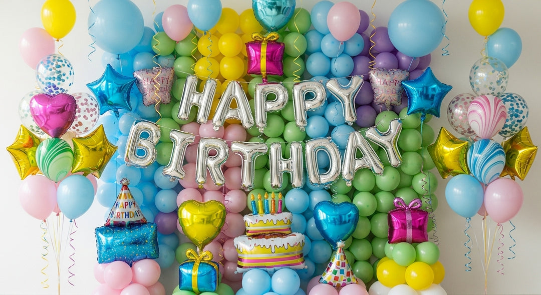 Happy Birthday Special Mixed Balloons Décor