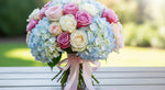 Load image into Gallery viewer, Appealing Roses N Hydrangea Bouquet
