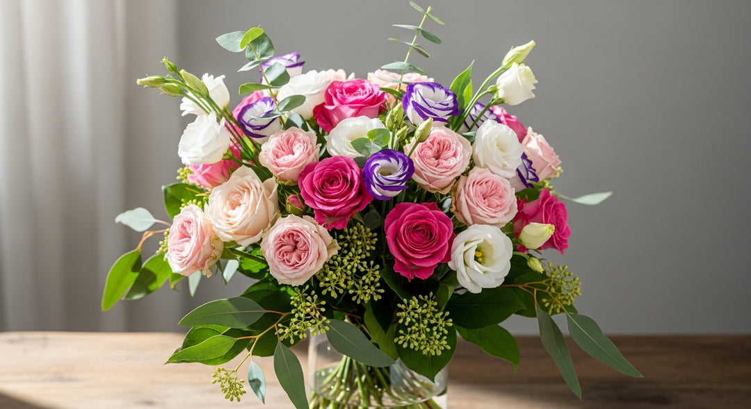 Spray Rose and Lisianthus Bouquet