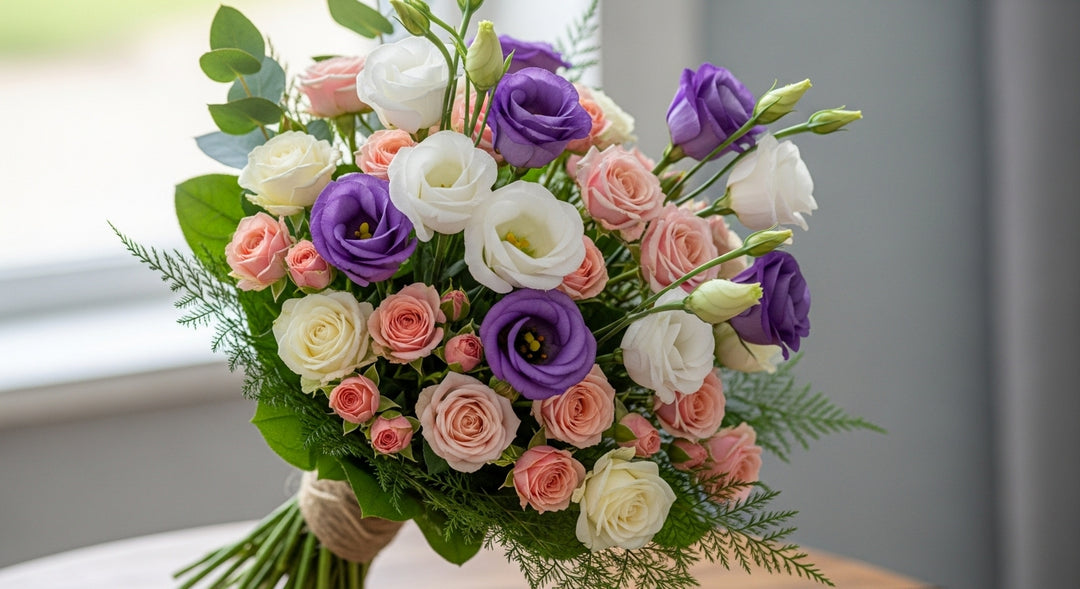 Spray Rose and Lisianthus Bouquet