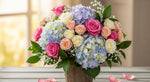Load image into Gallery viewer, Appealing Roses N Hydrangea Bouquet

