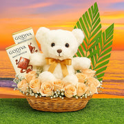 Exquisite Surprise Arrangement with Godiva Chocolates - bestgift