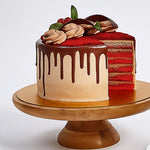 Load image into Gallery viewer, 1 Kg Chocolaty Red Velvet Cake With 50 Roses Arrangement
