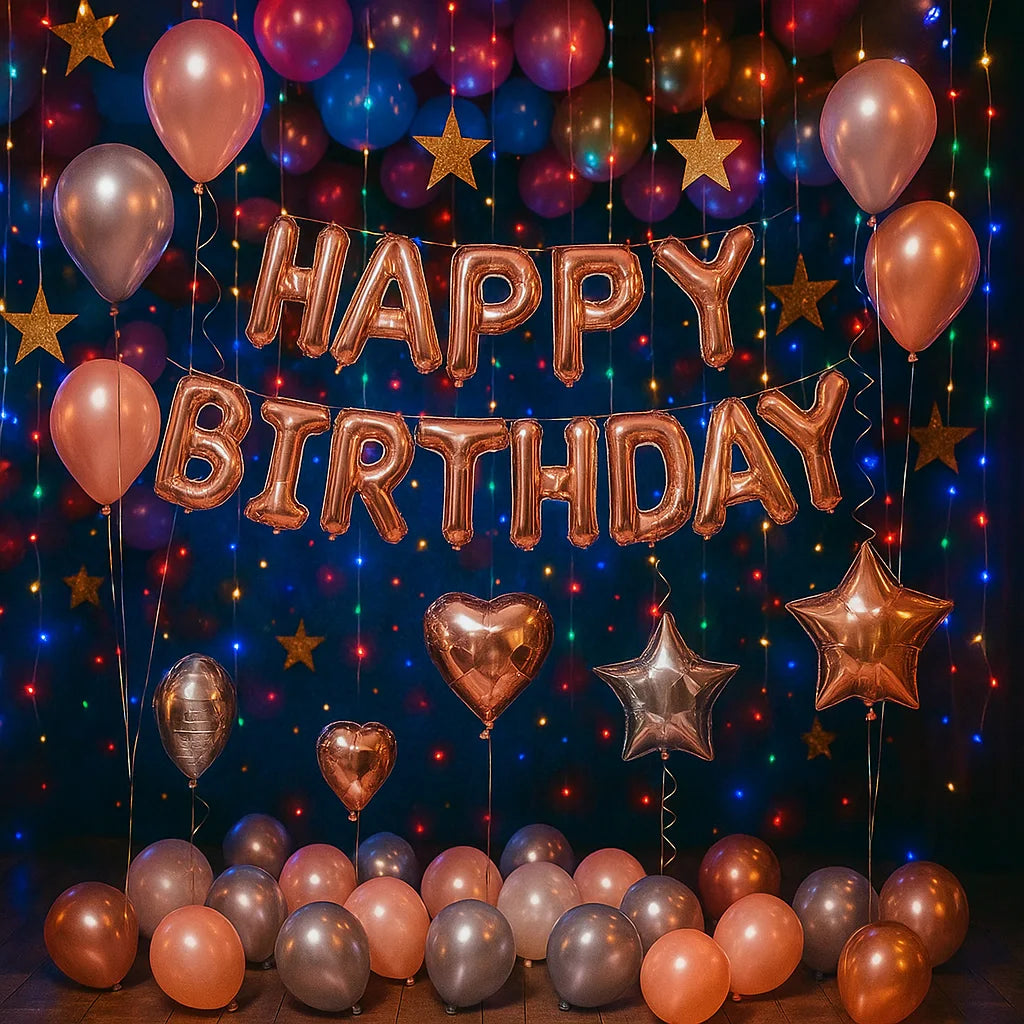 Happy Birthday Special Mixed Balloons Décor